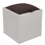 Taburet Box - stofa K08/K07 - crem/maro Taburet Box - stofa K08/K07 - crem/maro