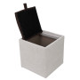 Taburet Box - stofa K08/K07 - crem/maro Taburet Box - stofa K08/K07 - crem/maro