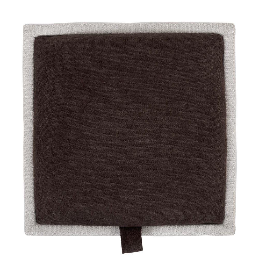 Taburet Box - stofa K08/K07 - crem/maro Taburet Box - stofa K08/K07 - crem/maro