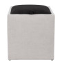 Taburet Box - stofa K08/K06 - crem/negru Taburet Box - stofa K08/K06 - crem/negru
