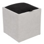 Taburet Box - stofa K08/K06 - crem/negru Taburet Box - stofa K08/K06 - crem/negru