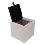 Taburet Box - stofa K08/K06 - crem/negru Taburet Box - stofa K08/K06 - crem/negru