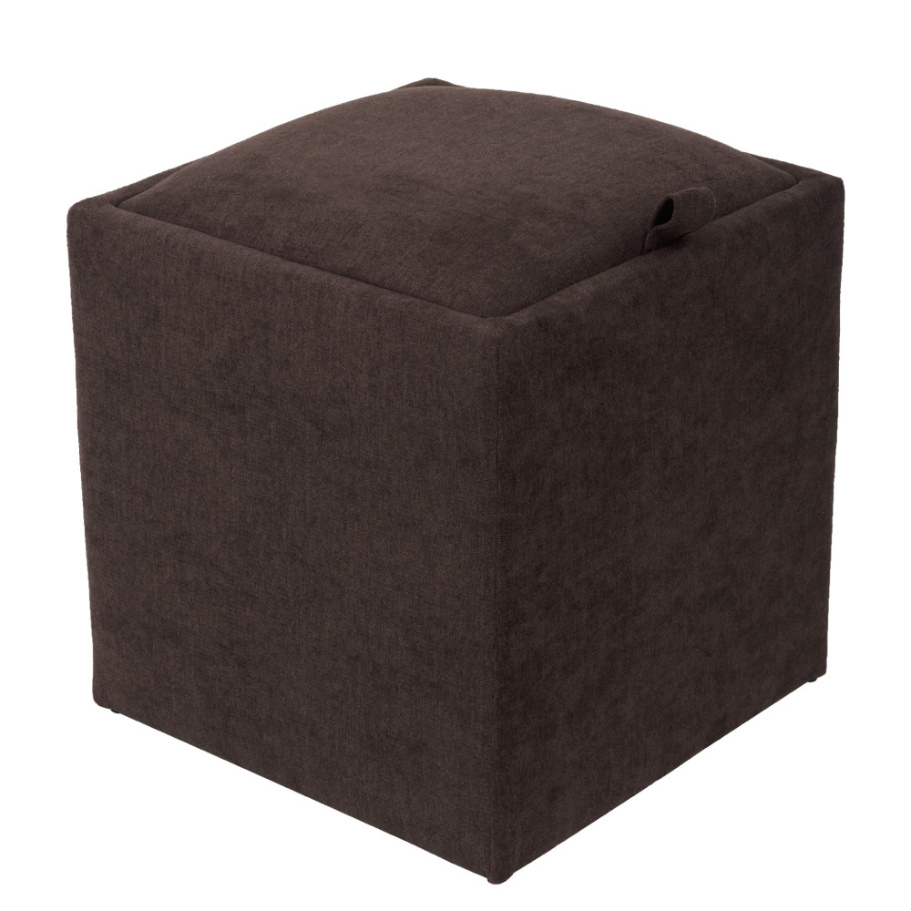 Taburet Box - stofa K07 - maro