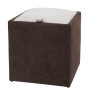 Taburet Box - stofa K07/K08 - maro/crem Taburet Box - stofa K07/K08 - maro/crem