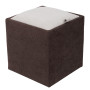 Taburet Box - stofa K07/K08 - maro/crem Taburet Box - stofa K07/K08 - maro/crem