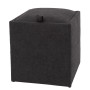 Taburet Box - stofa K06 - negru Taburet Box - stofa K06 - negru