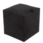 Taburet Box - stofa K06 - negru