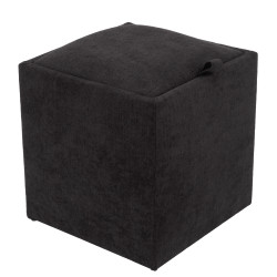 Taburet Box - stofa K06 - negru Taburet Box - stofa K06 - negru