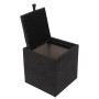 Taburet Box - stofa K06 - negru Taburet Box - stofa K06 - negru
