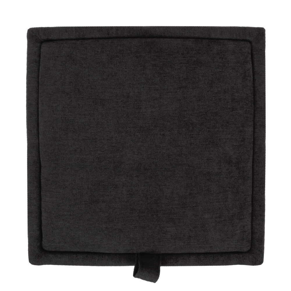 Taburet Box - stofa K06 - negru Taburet Box - stofa K06 - negru