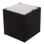 Taburet Box - stofa K06/K08 - negru/crem