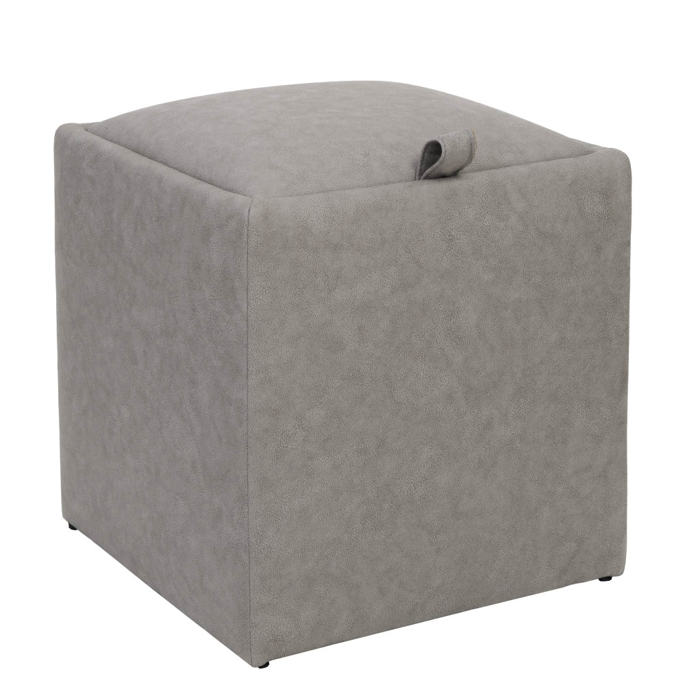 Taburet Box - stofa M601 - crem Taburet Box - stofa M601 - crem