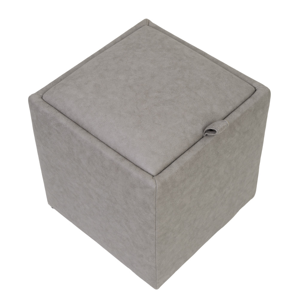 Taburet Box - stofa M601 - crem Taburet Box - stofa M601 - crem