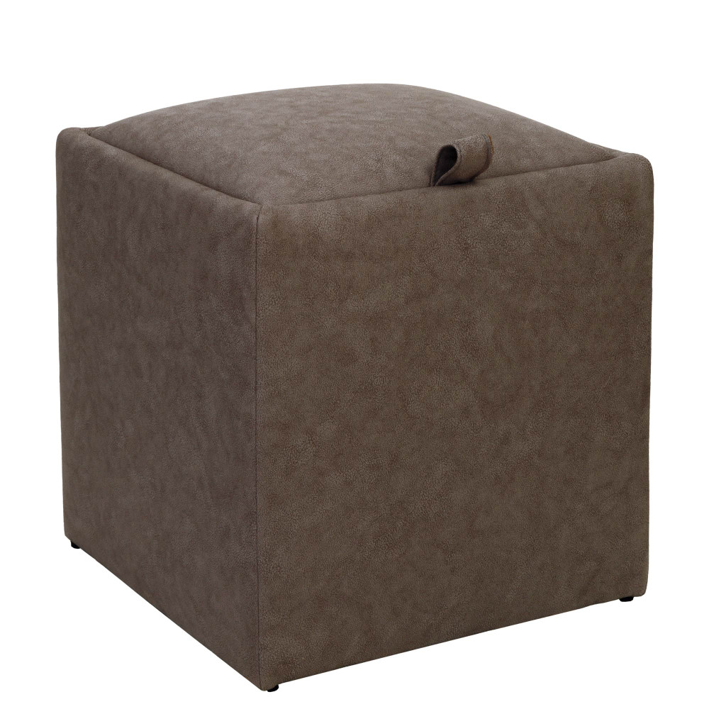 Taburet Box - stofa M610 - bej Taburet Box - stofa M610 - bej