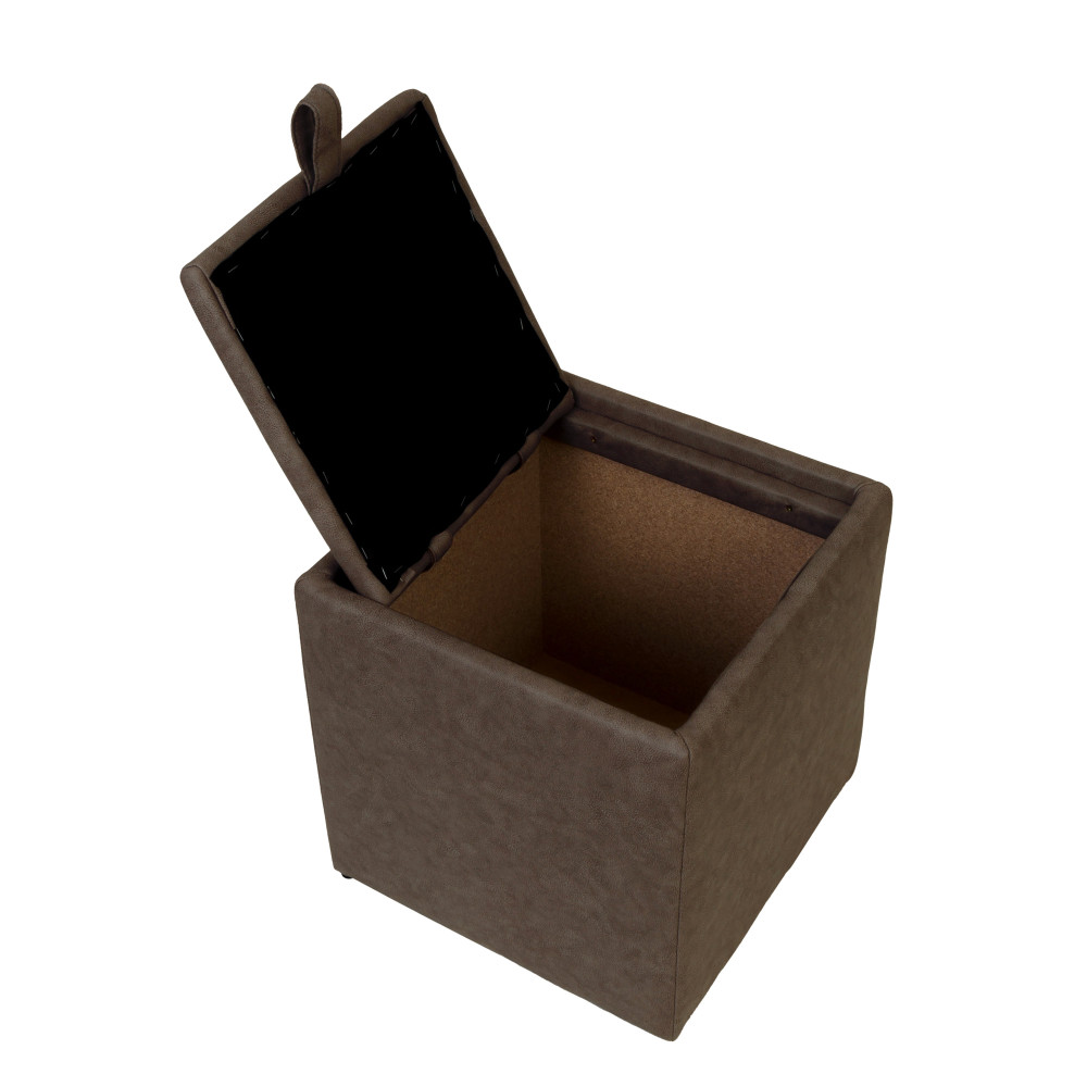 Taburet Box - stofa M610 - bej Taburet Box - stofa M610 - bej