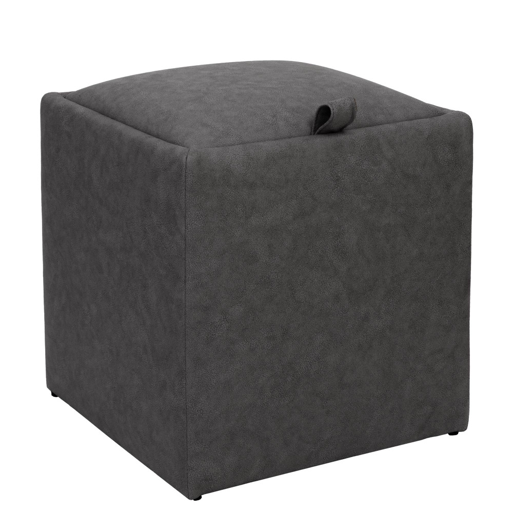 Taburet Box - stofa M611 - gri Taburet Box - stofa M611 - gri