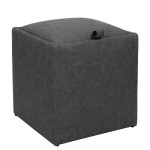 Taburet Box - stofa M611 - gri