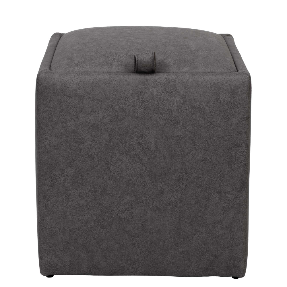Taburet Box - stofa M611 - gri Taburet Box - stofa M611 - gri