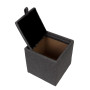 Taburet Box - stofa M611 - gri Taburet Box - stofa M611 - gri