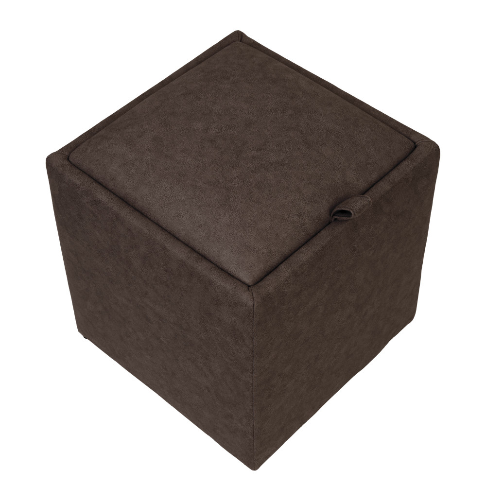 Taburet Box - stofa M612 - maro Taburet Box - stofa M612 - maro