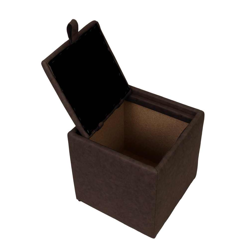 Taburet Box - stofa M612 - maro Taburet Box - stofa M612 - maro