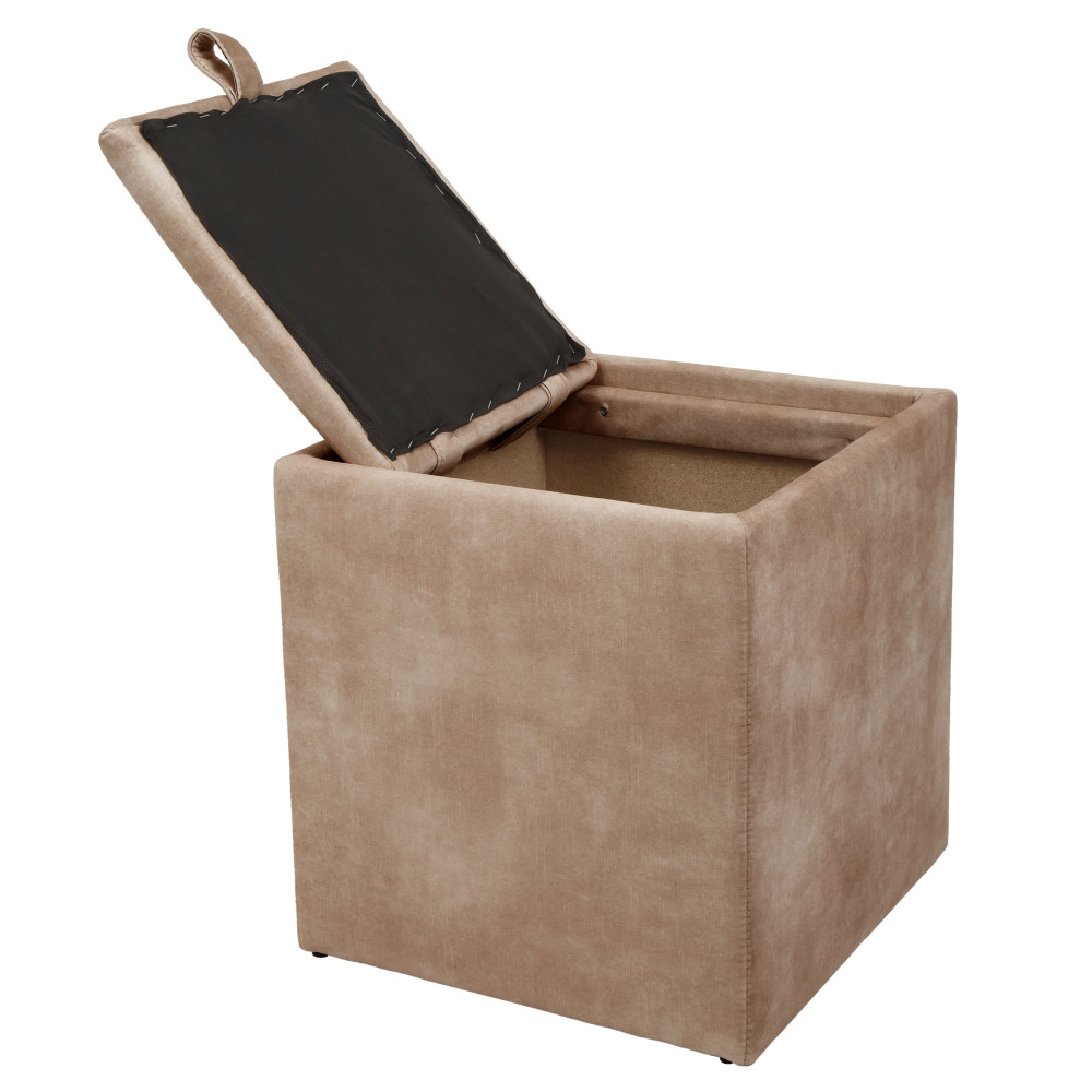 Taburet Box - stofa P03 - bej Taburet Box - stofa P03 - bej