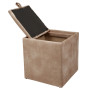 Taburet Box - stofa P03 - bej Taburet Box - stofa P03 - bej