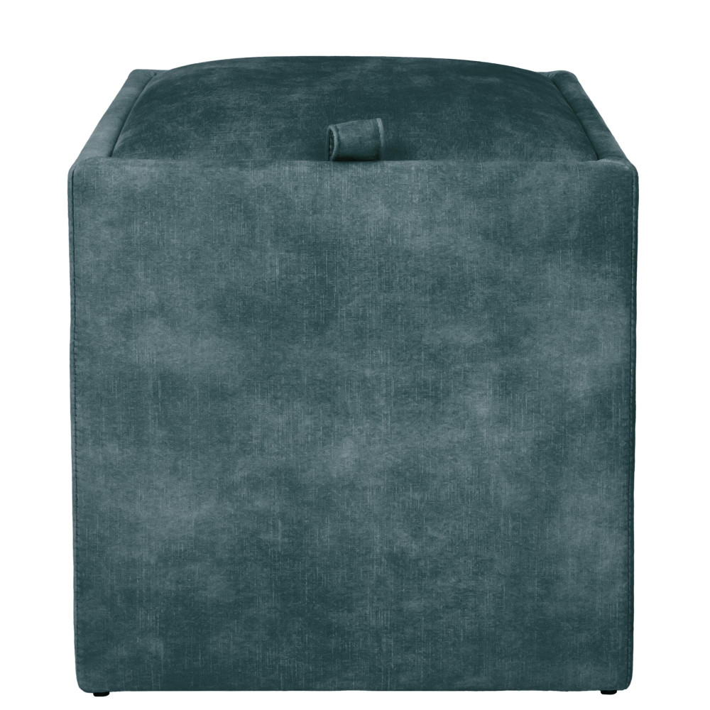 Taburet Box - stofa P13 - turcoaz Taburet Box - stofa P13 - turcoaz