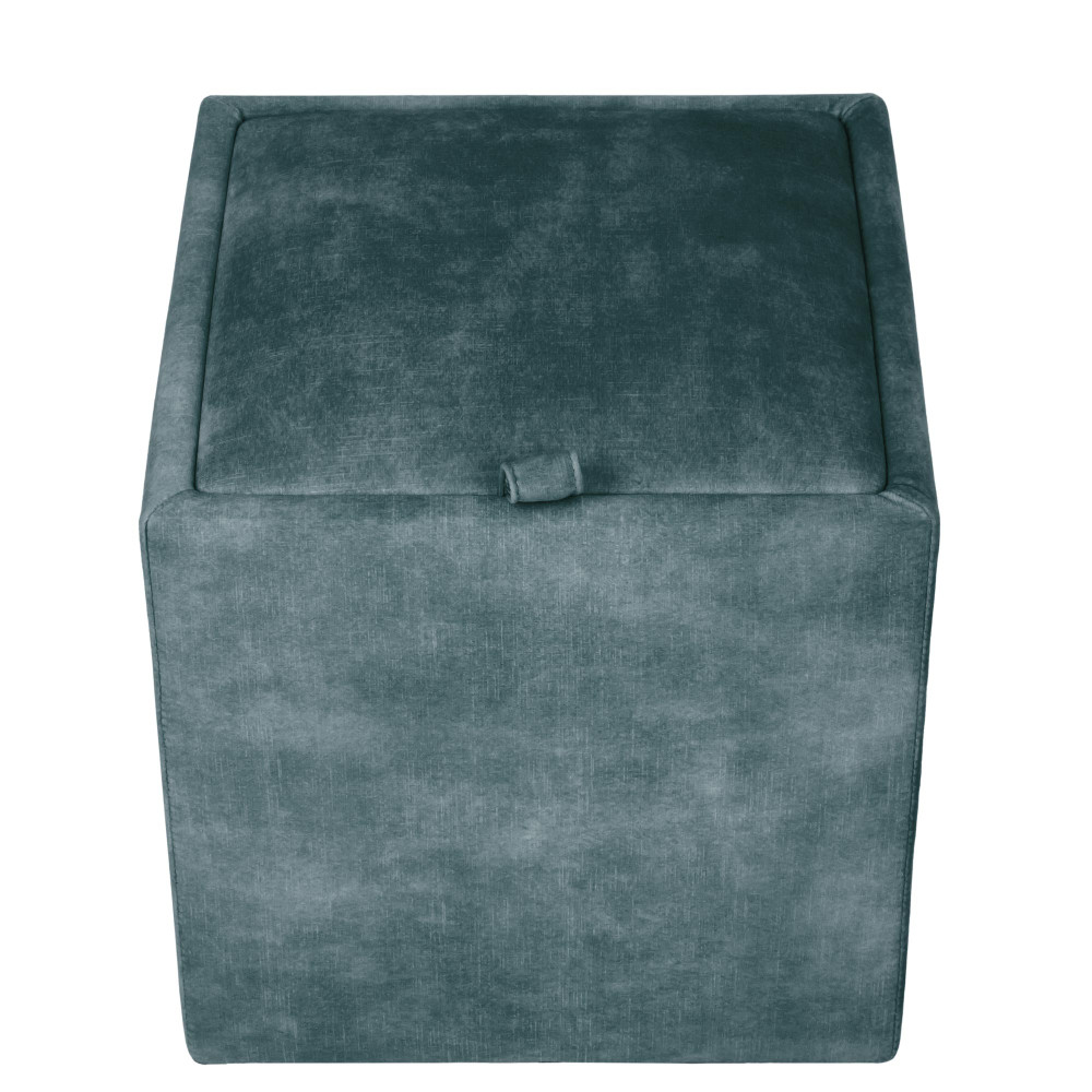 Taburet Box - stofa P13 - turcoaz Taburet Box - stofa P13 - turcoaz