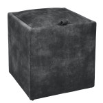Taburet Box - stofa P17 - gri
