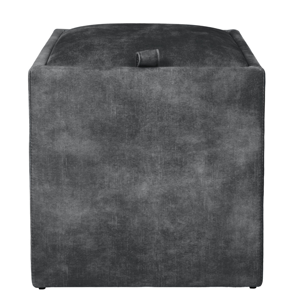 Taburet Box - stofa P17 - gri Taburet Box - stofa P17 - gri