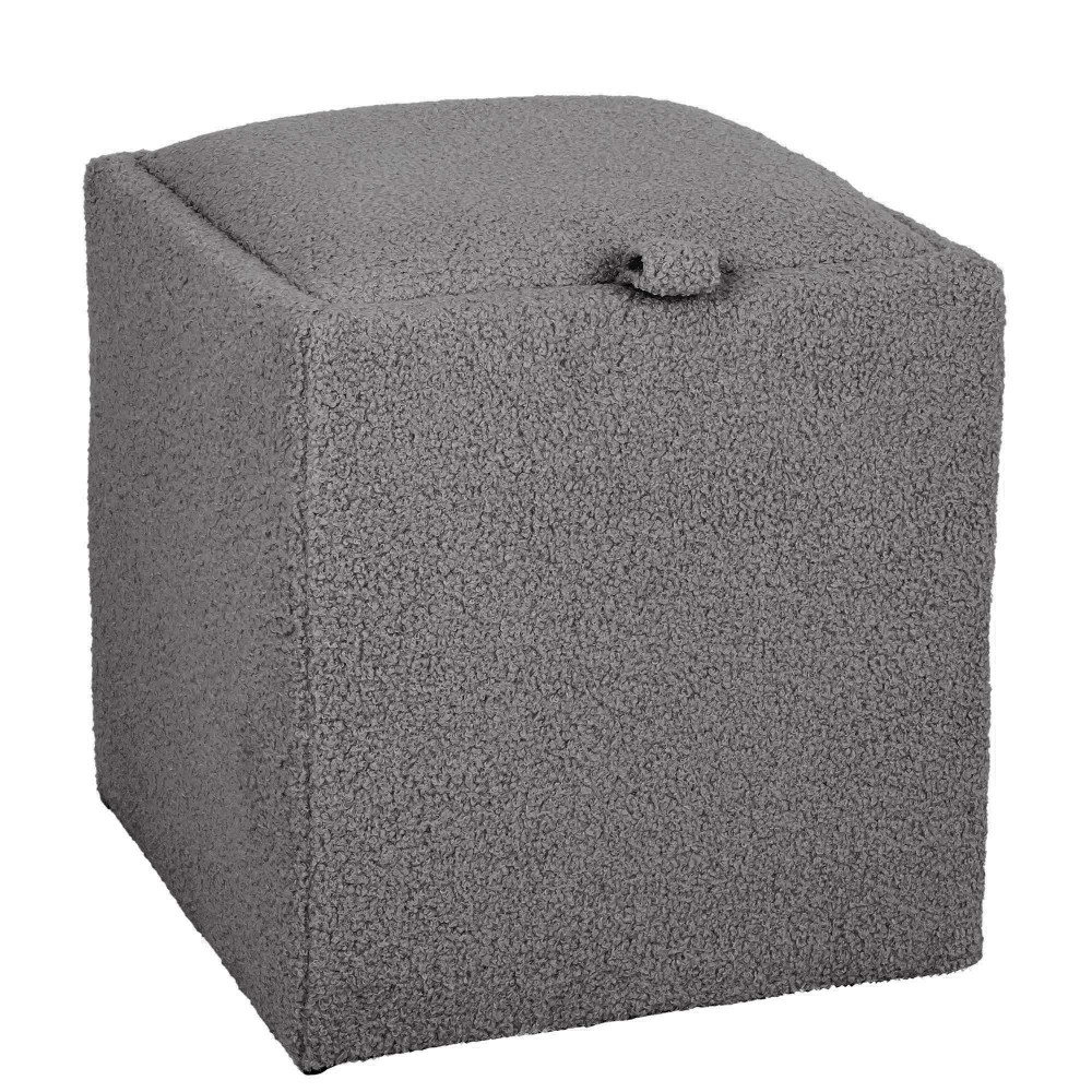 Taburet Box - stofa T03 - gri