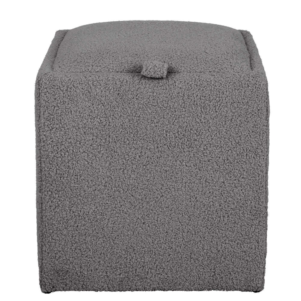 Taburet Box - stofa T03 - gri