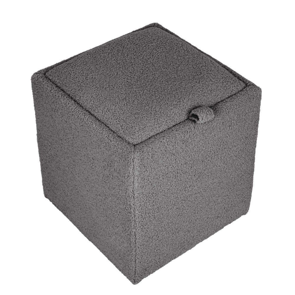 Taburet Box - stofa T03 - gri