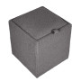 Taburet Box - stofa T03 - gri