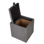 Taburet Box - stofa T03 - gri