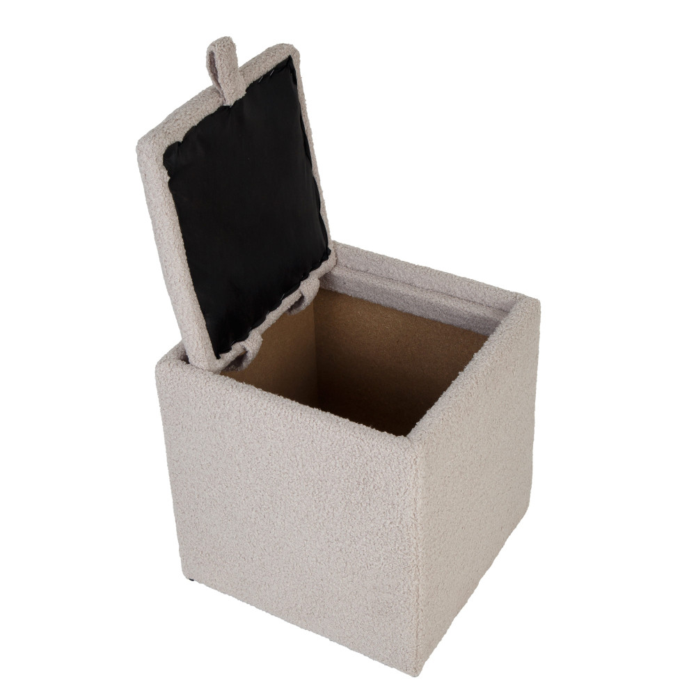 Taburet Box - stofa T05 - crem Taburet Box - stofa T05 - crem