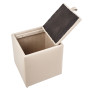 Taburet Box - imitatie piele - POLY - crem Taburet Box - imitatie piele - POLY - crem