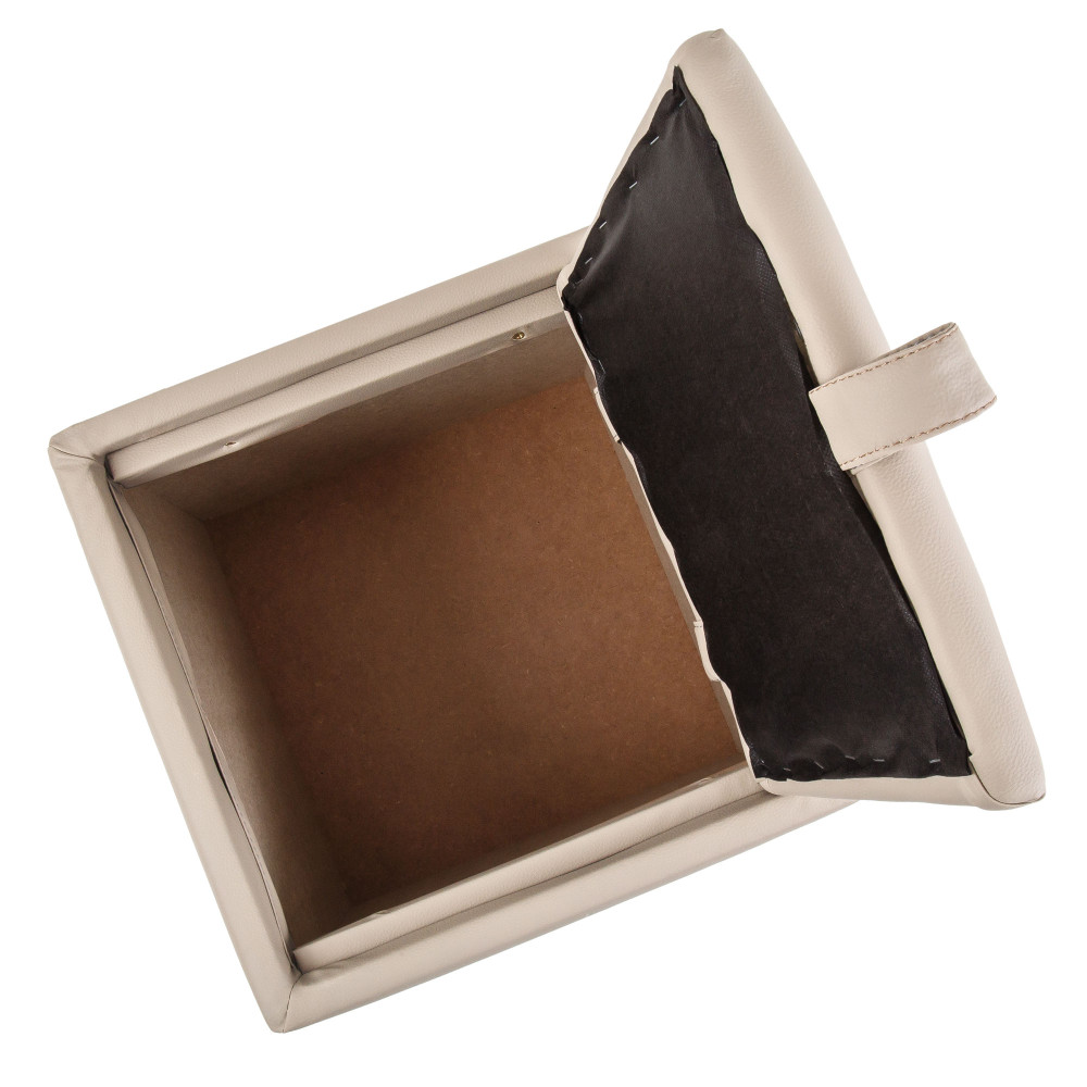 Taburet Box - imitatie piele - POLY - crem Taburet Box - imitatie piele - POLY - crem