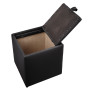 Taburet Box - imitatie piele - POLY - negru Taburet Box - imitatie piele - POLY - negru