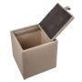 Taburet Box - imitatie piele - POLY - taupe Taburet Box - imitatie piele - POLY - taupe