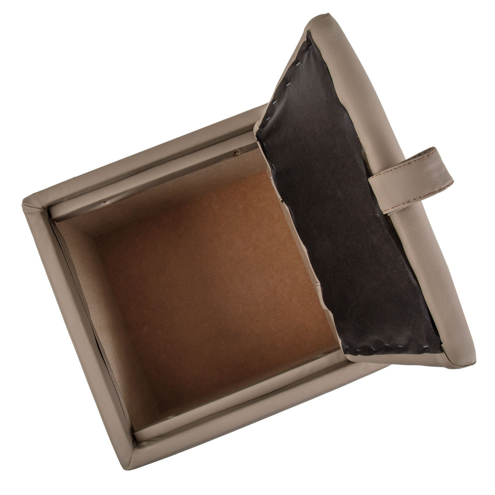 Taburet Box - imitatie piele - POLY - taupe Taburet Box - imitatie piele - POLY - taupe