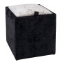 Taburet Box - stofa E01/E04 - negru/crem Taburet Box - stofa E01/E04 - negru/crem