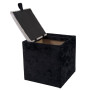 Taburet Box - stofa E01/E04 - negru/crem Taburet Box - stofa E01/E04 - negru/crem