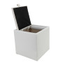 Taburet Box - imitatie piele alb - 21894 Taburet Box - imitatie piele alb - 21894