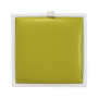 Taburet Box - imitatie piele alb/verde - 21894/21899 Taburet Box - imitatie piele alb/verde - 21894/21899