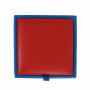 Taburet Box - imitatie piele albastru/rosu - 21898/21900 Taburet Box - imitatie piele albastru/rosu - 21898/21900