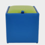 Taburet Box - imitatie piele albastru/verde - 21898/21899 Taburet Box - imitatie piele albastru/verde - 21898/21899