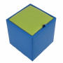 Taburet Box - imitatie piele albastru/verde - 21898/21899 Taburet Box - imitatie piele albastru/verde - 21898/21899
