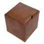 Taburet Box - imitatie piele coniac - 8070 Taburet Box - imitatie piele coniac - 8070